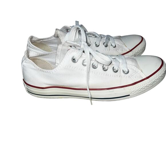 CONVERSE all star chuck taylor Classic low white sneaker mens size 7 womens 9 - Picture 1 of 8